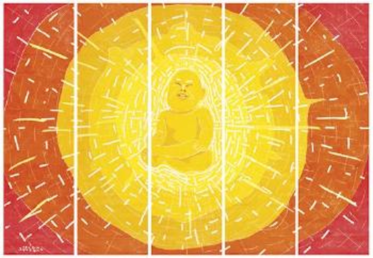 Untitled (Baby and Sun) by Fang Lijun