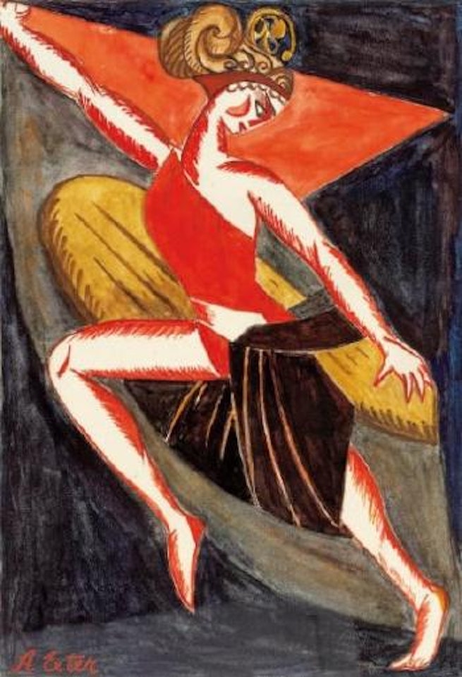 Projet de costume (Bacchante) pour Thamyra le joueur de cithare d'Annensky au théâtre Kamerny de Moscou by Alexandra Exter