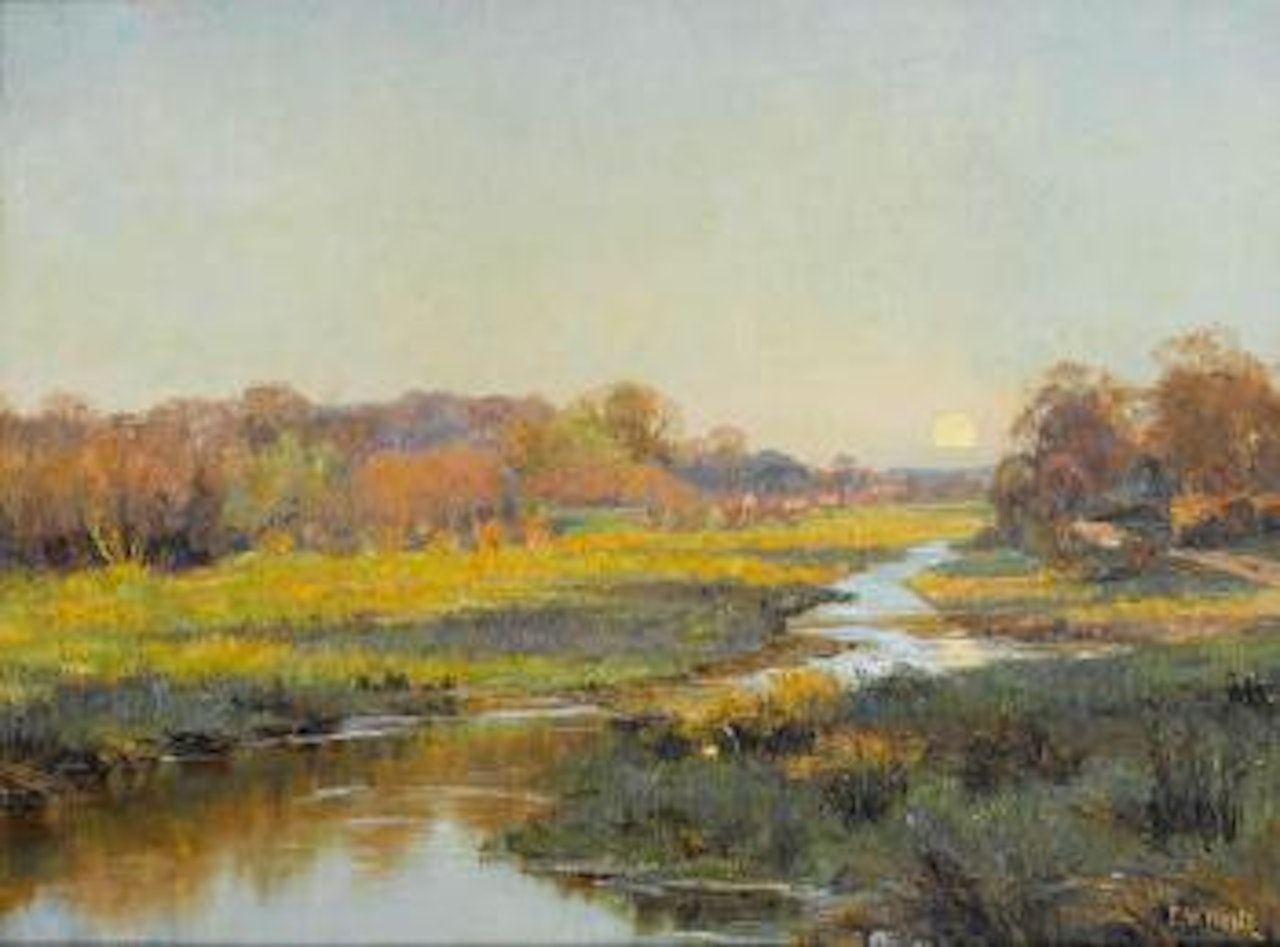The rising moon by Edward Wilkins Waite