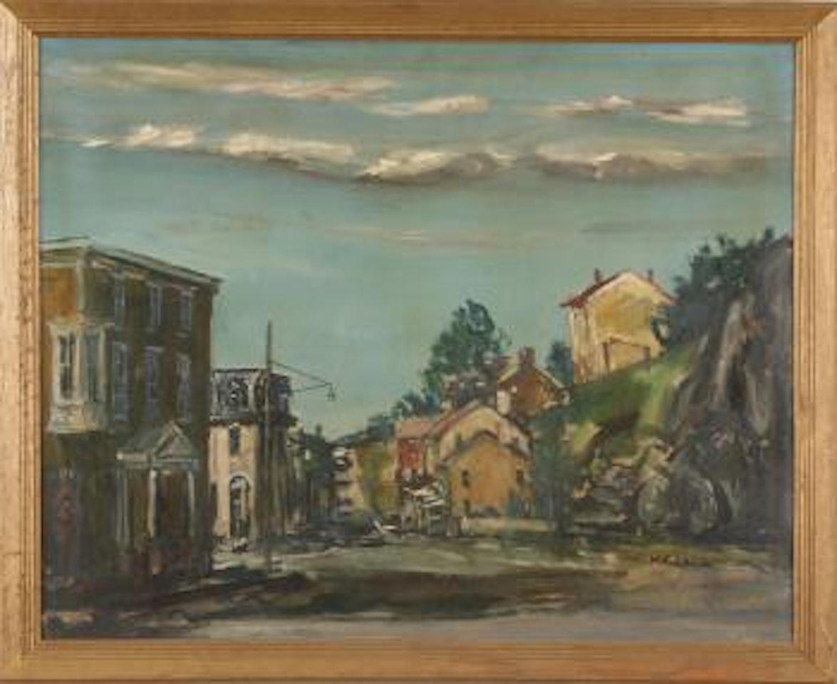 Manayunk, Philadelphia, PA street scene by Walter Emerson Baum
