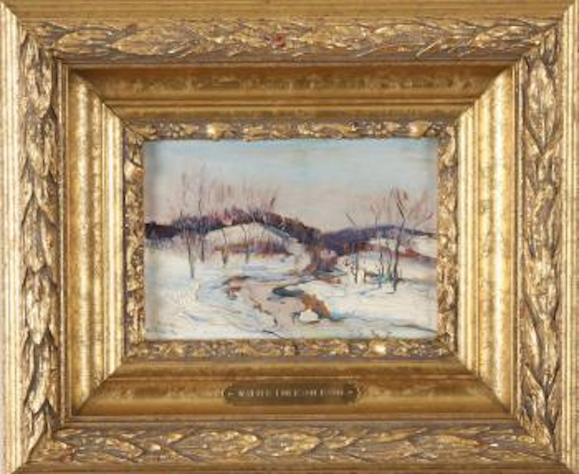 Winter landscape by Walter Emerson Baum