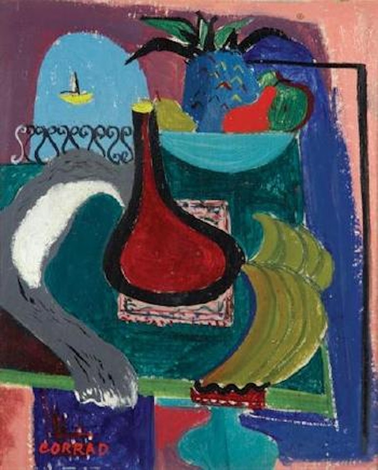 Still life with jug. Colosseum by Conrad Marca-Relli