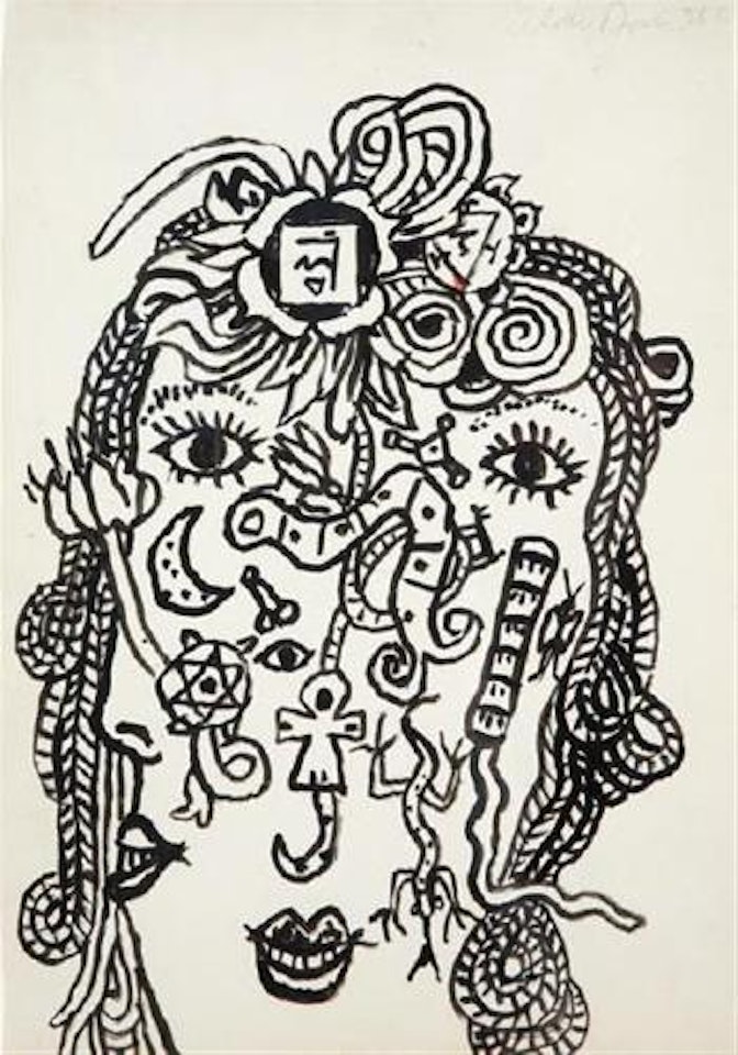 Janus head by Alan Davie