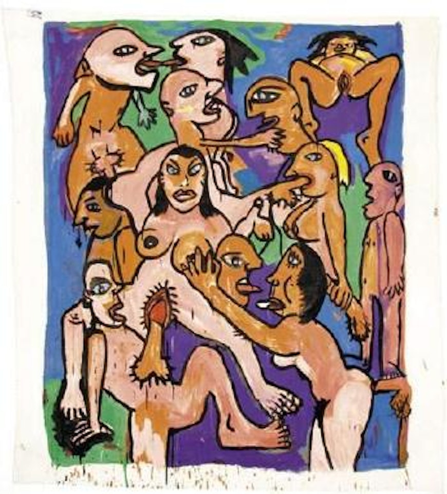 La Partouze by Robert Combas