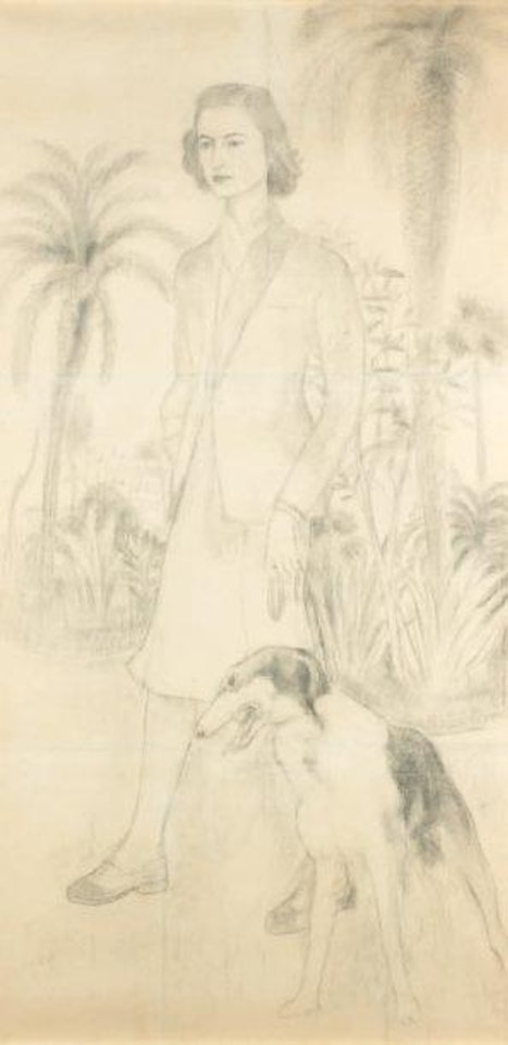 Femme au levrier by Le Pho