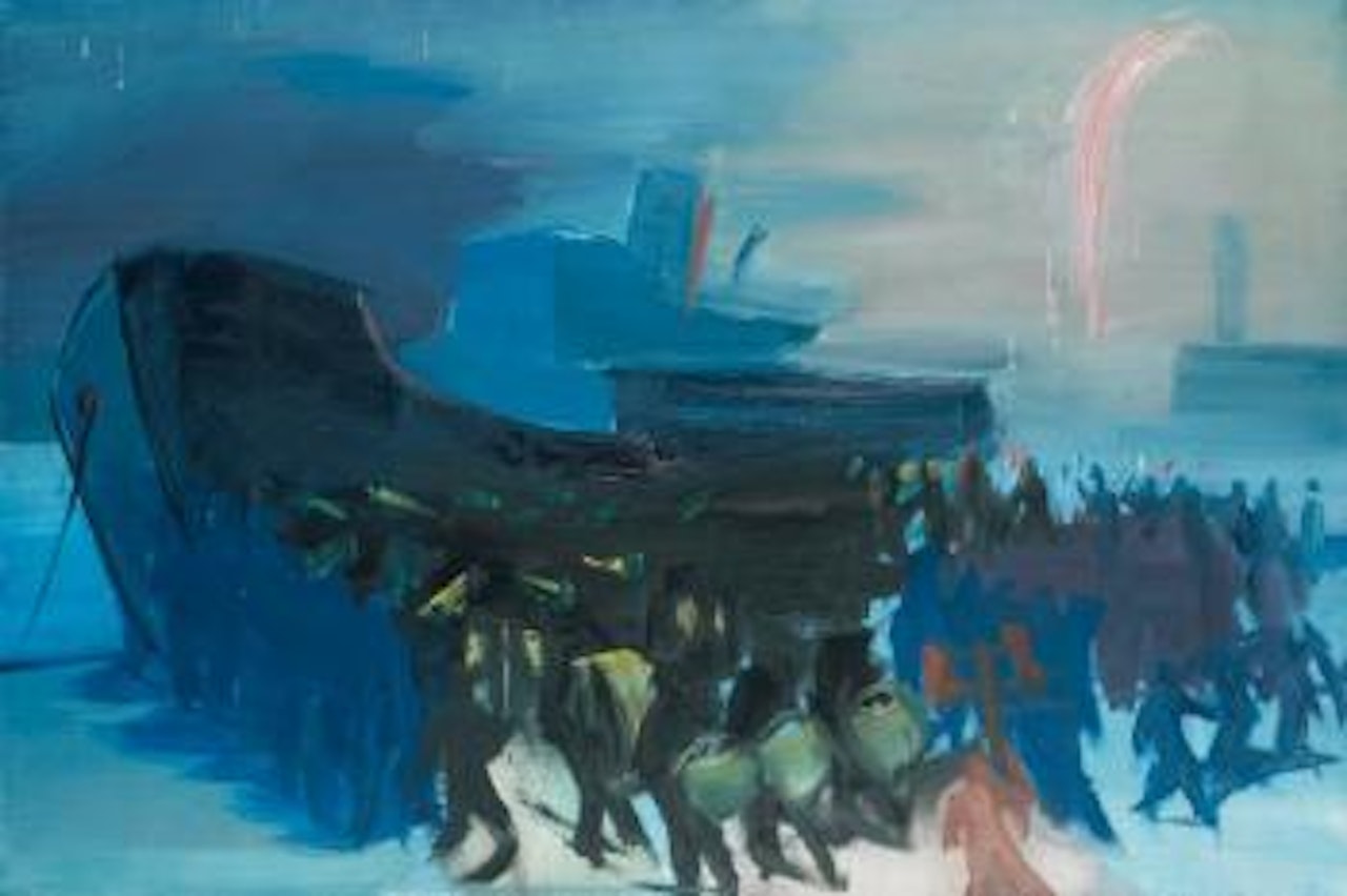 Fete du 14 juillet, Belle-Ile by Jean Hélion