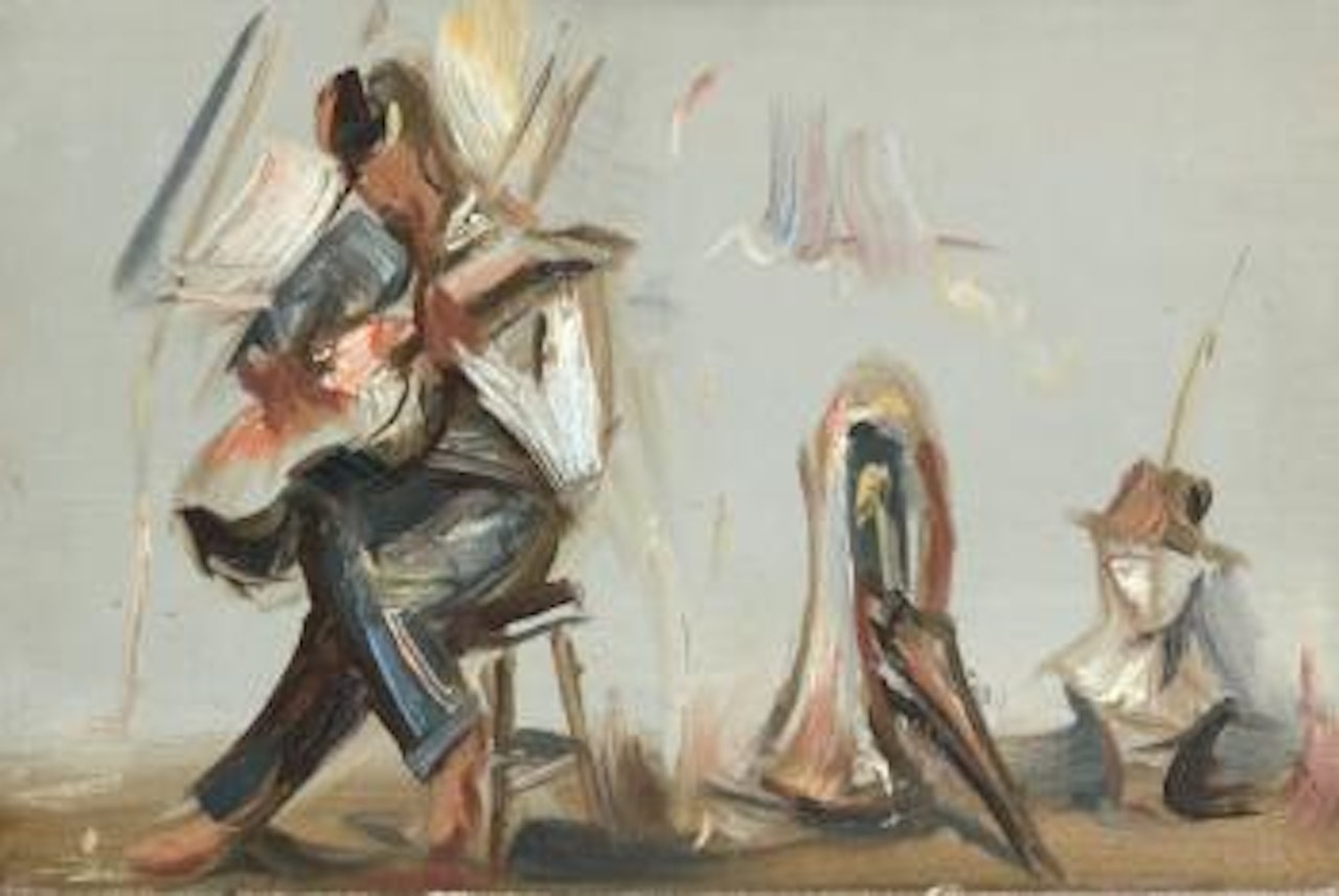 Fabrice a la guitare by Jean Hélion