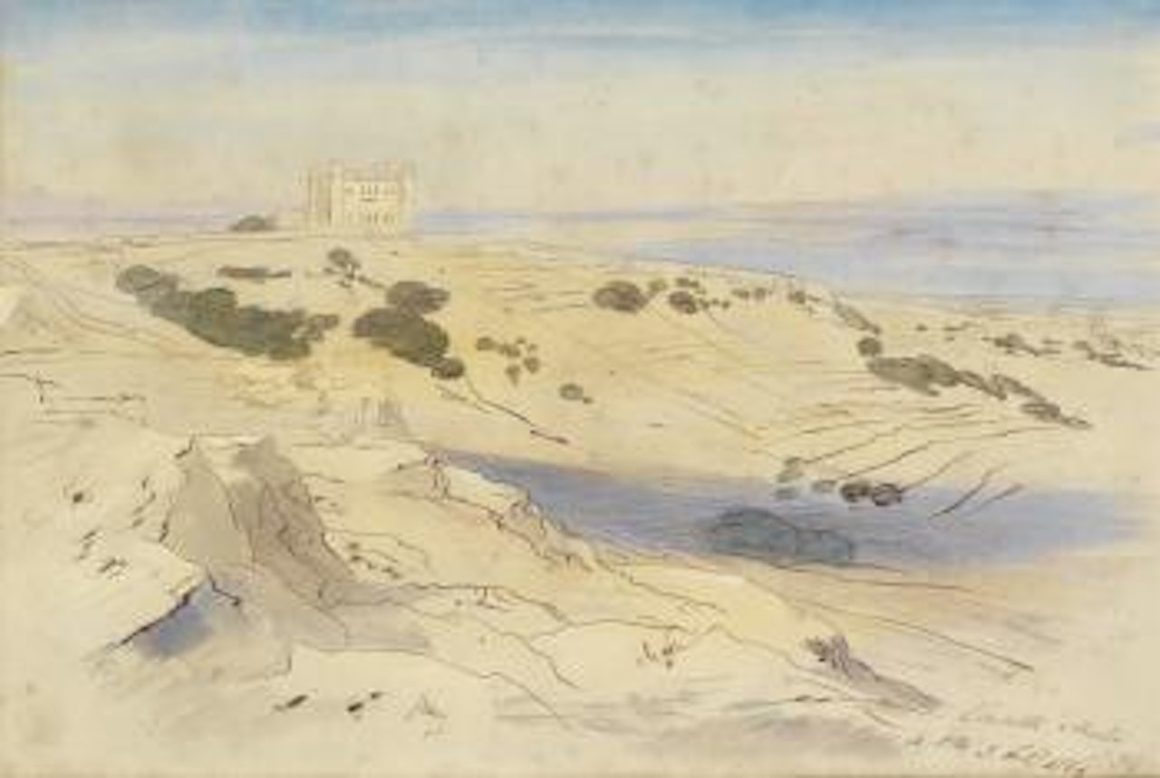 Verdala Palace, Malta by Edward Lear