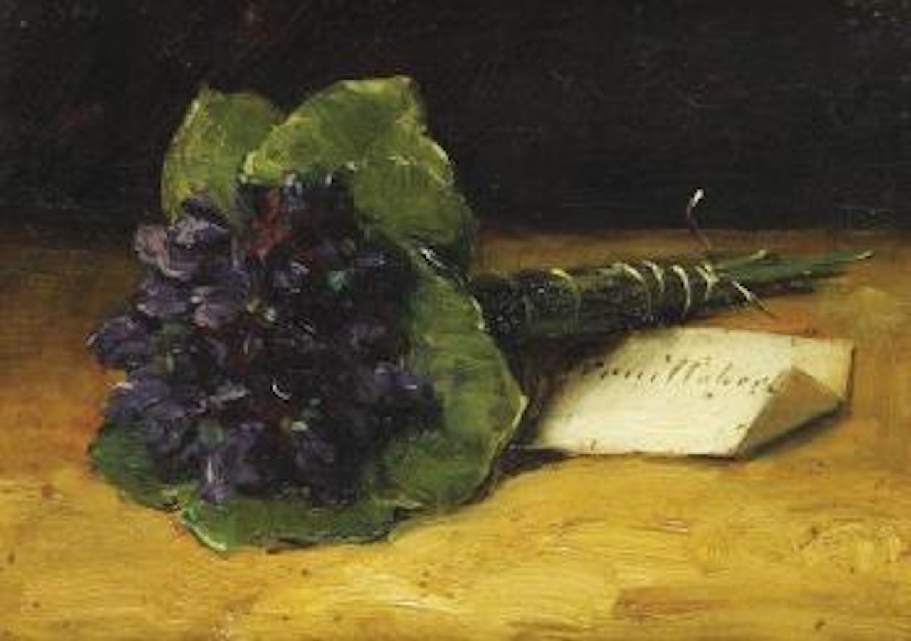 Bouquet de violettes by Paul Désiré Trouillebert