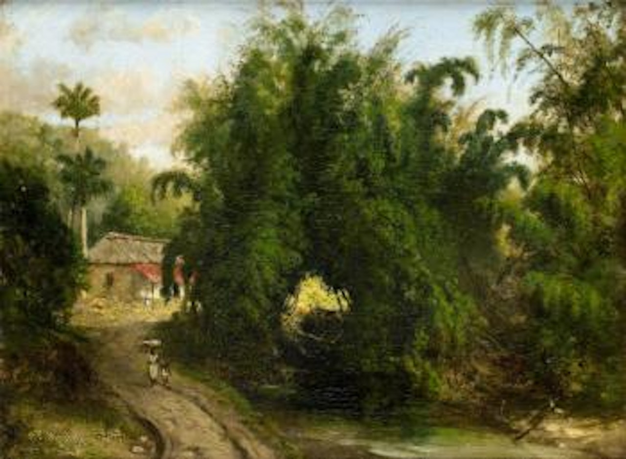 Rural scene near Havana, Cuba by Pierre Toussaint Federic Mialhe