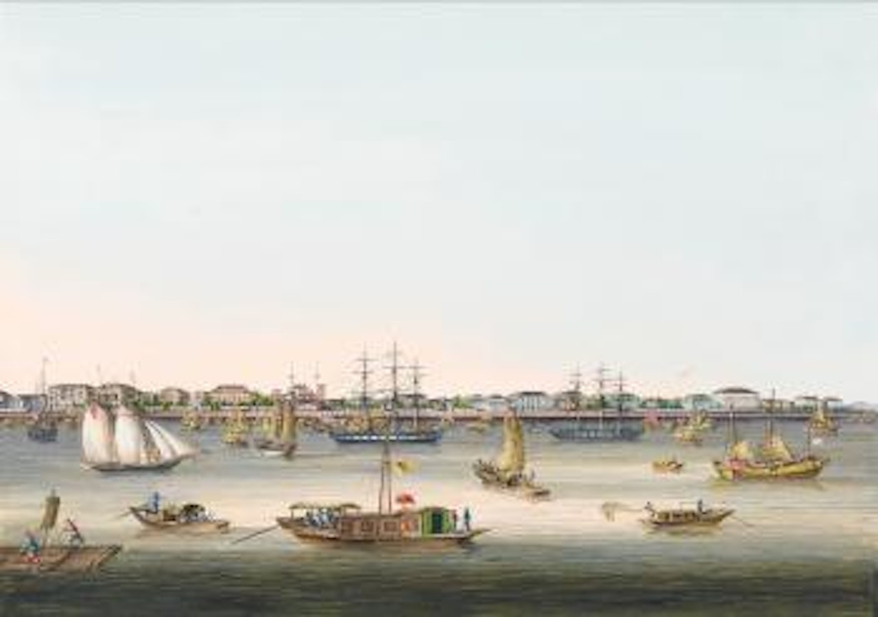 Album of Landscapes, interior scenes, portraits and botanical studies by Tingqua