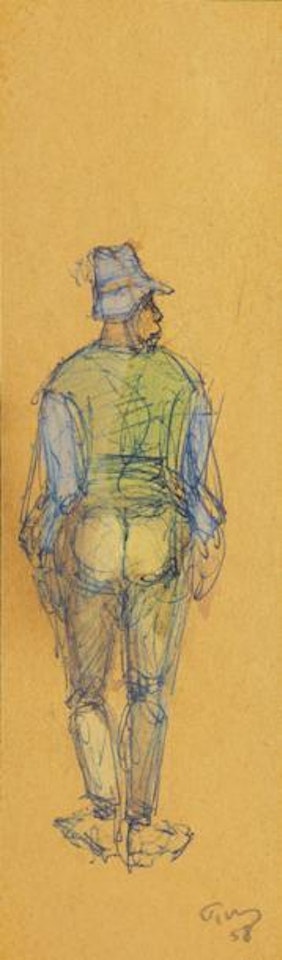 Homme vu de dos by Mark Tobey
