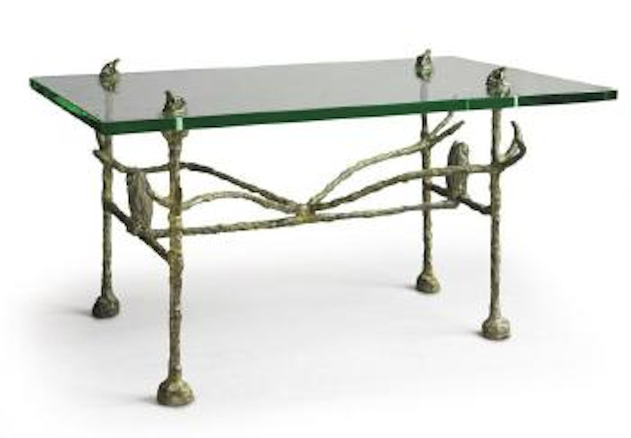 Table aux hiboux et aux grenouilles by Diego Giacometti