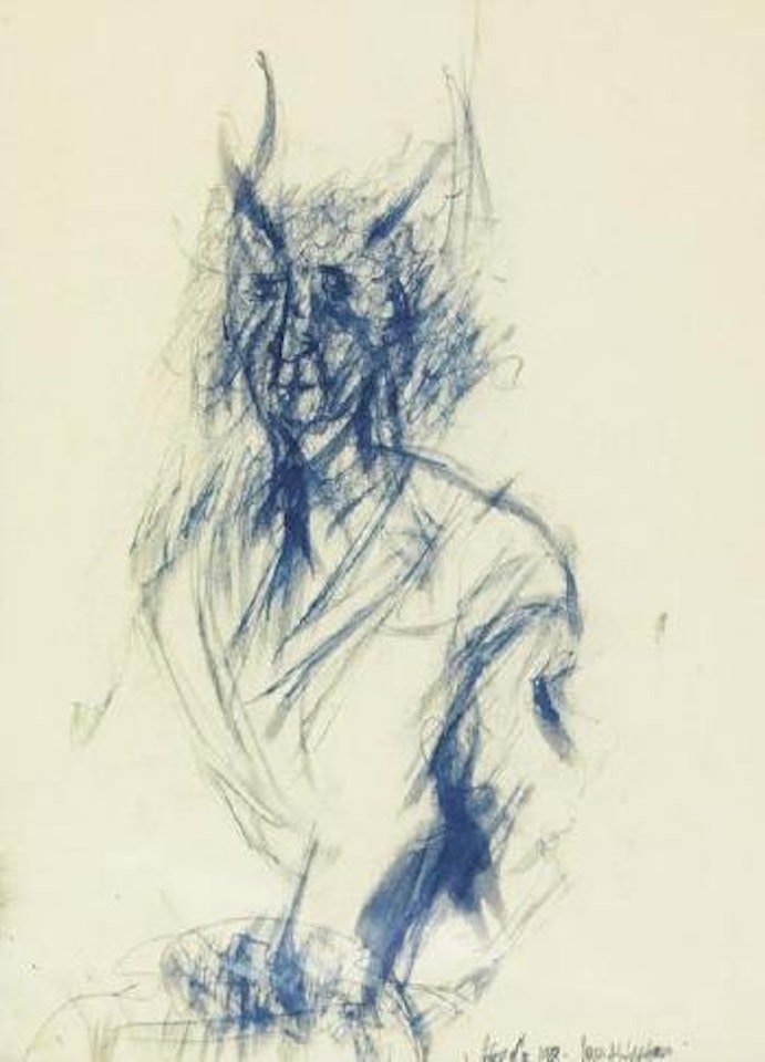Portrait d'homme, autoportrait by Sam Szafran