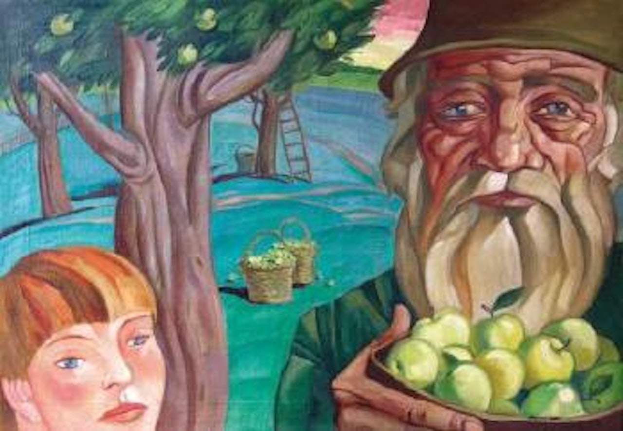 La recolte de pommes by Boris Grigoriev