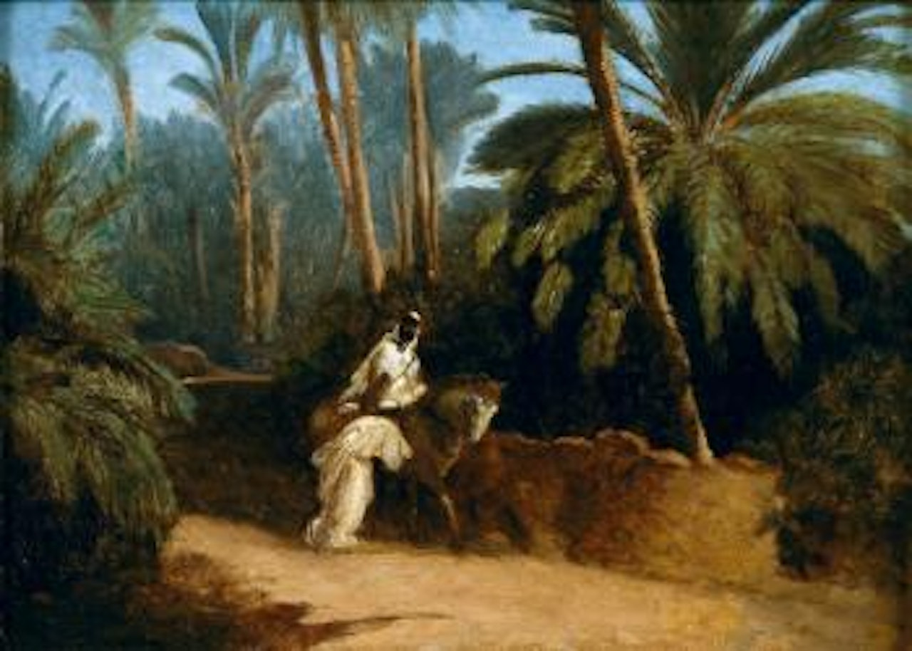 Cavalier dans l'oasis de Laghouat by Eugene Fromentin