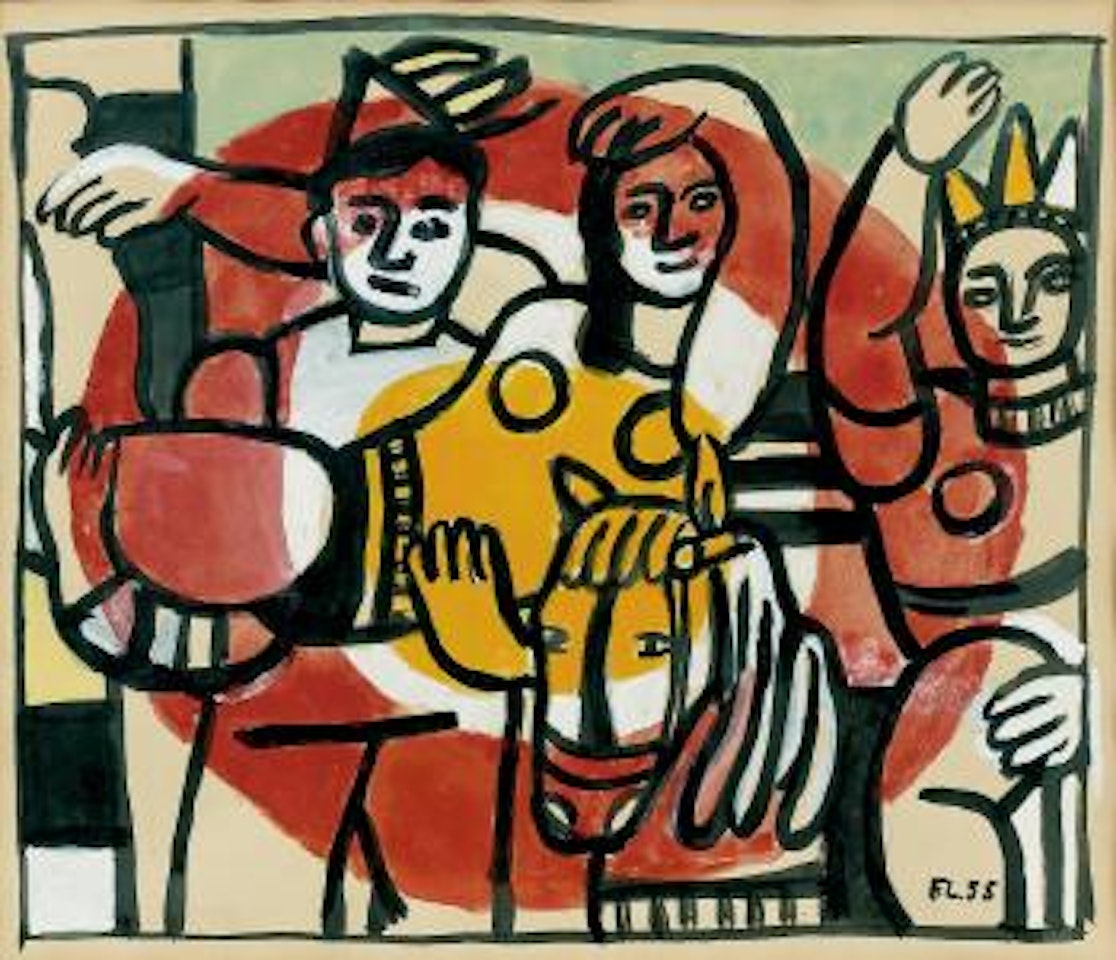 Scène de cirque by Fernand Leger