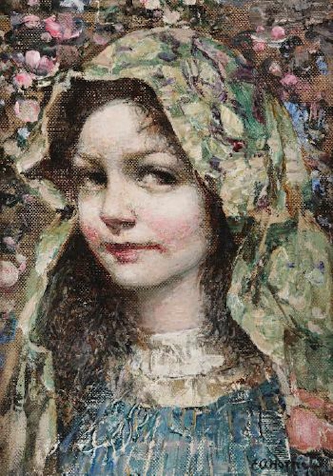 Cherry blossom by Edward Atkinson Hornel