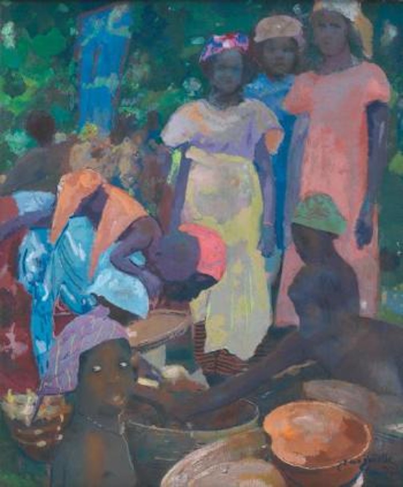 Scène de marché by Jacques Majorelle