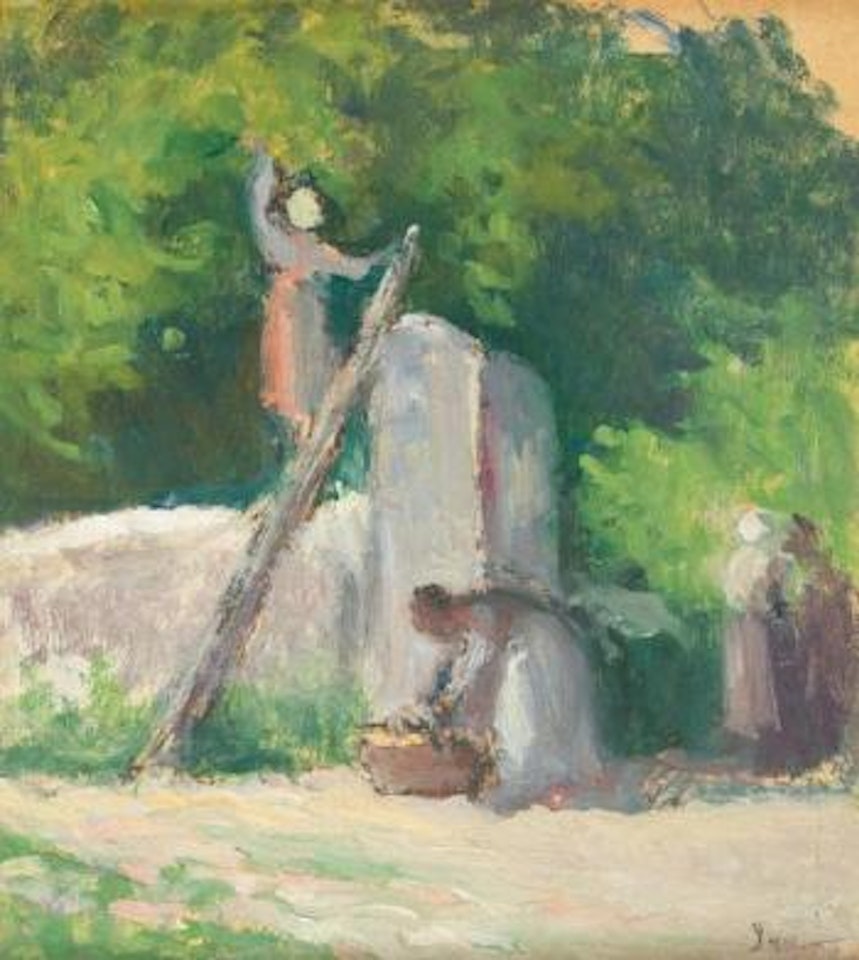 La cueillette des pommes by Maximilien Luce