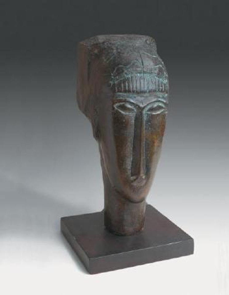 Tête de jeune fille à la frange by Amedeo Modigliani