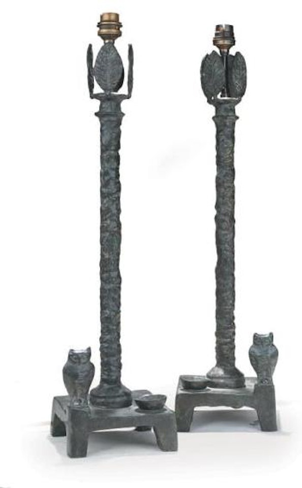 Lampes aux hiboux (deuxième version) by Diego Giacometti