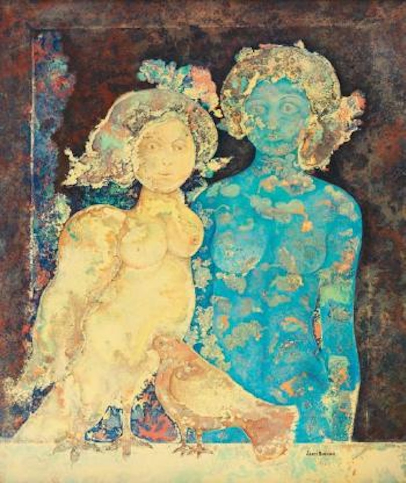 Les tourterelles by Sakti Burman