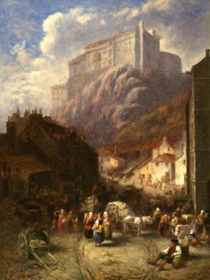 Mountain village by Oswald Achenbach