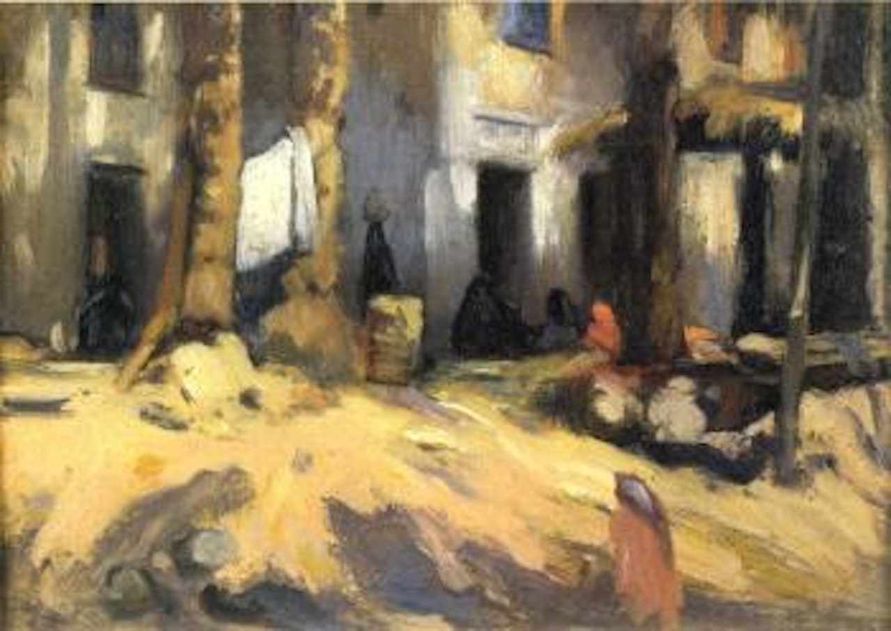 Silhouette dans un douar by Jacques Majorelle