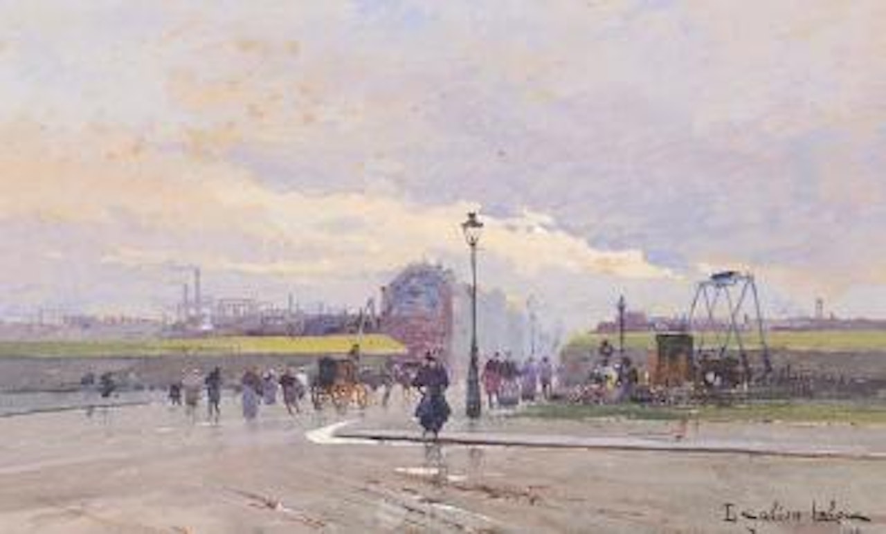 Vue de St Maur by Eugene Galien-Laloue