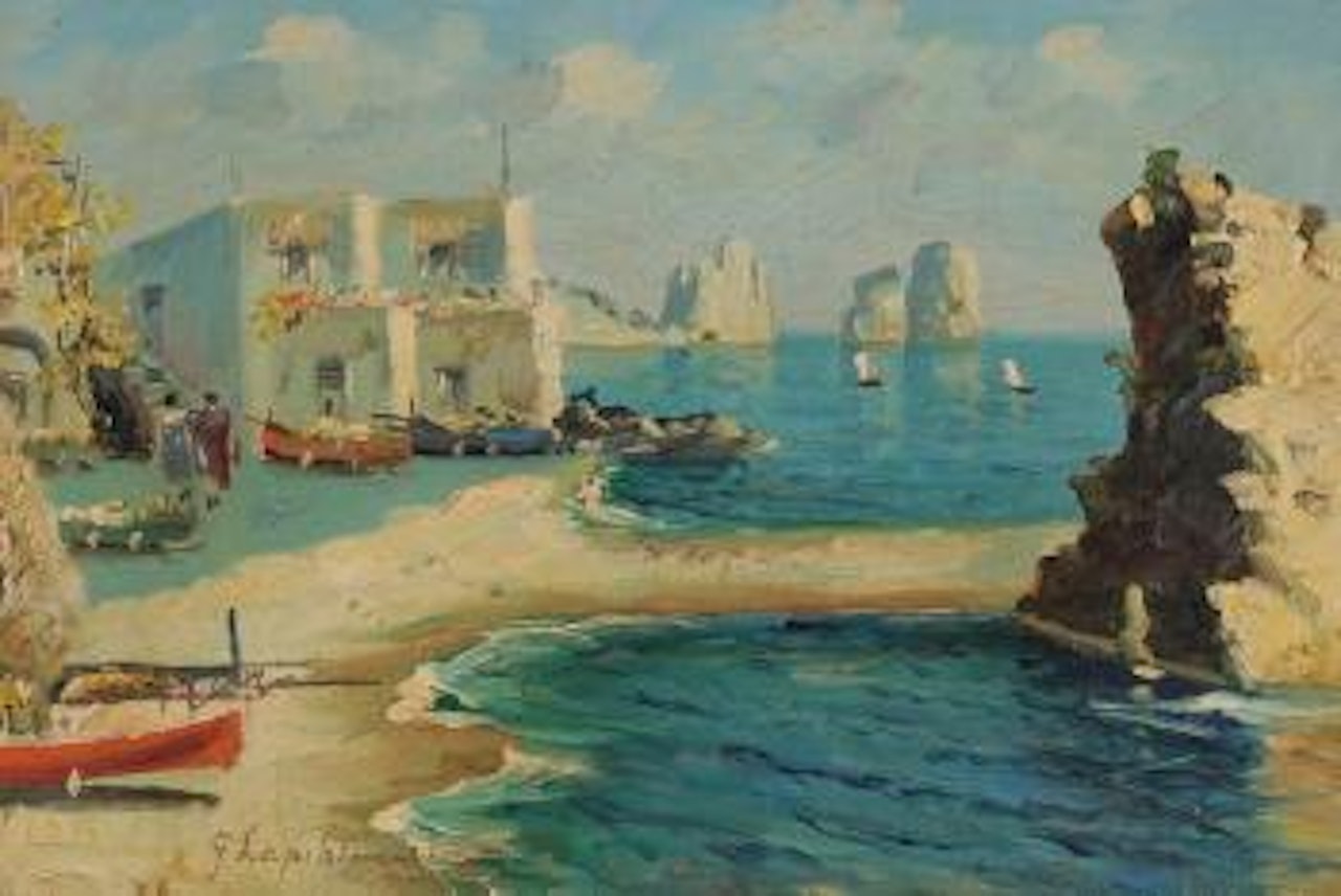 Vue de Capri by Georgij Aleksandrovic Lapschin