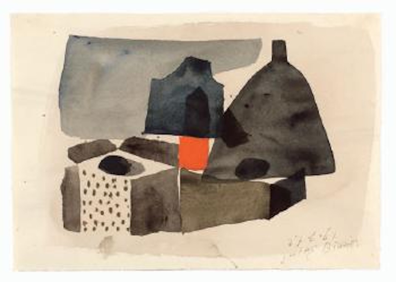 Komposition 27. Juni 1961 by Julius Bissier