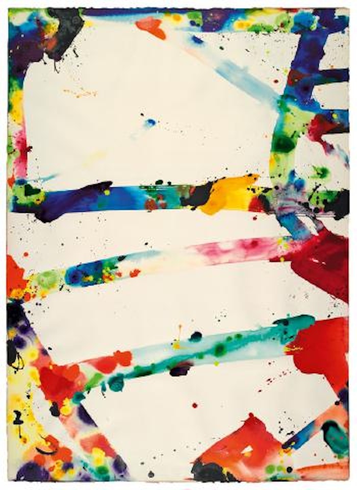 To climb - to jump by Sam Francis