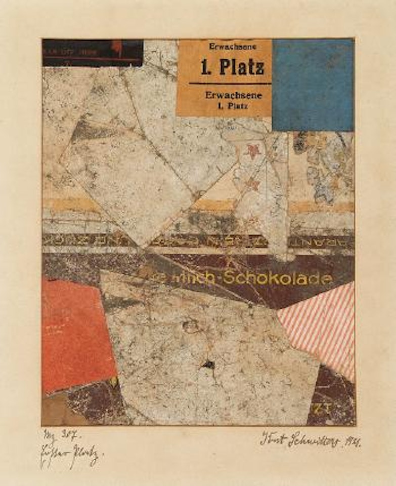 Erster Platz -  Mz 307 Jettchen by Kurt Schwitters