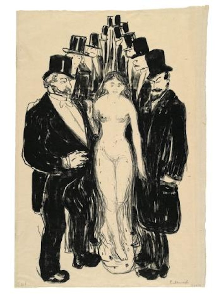 Die Gasse by Edvard Munch