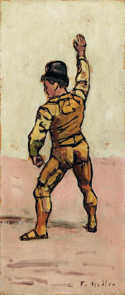 Schwörender  - Studie zu 'Einmütigkeit' by Ferdinand Hodler