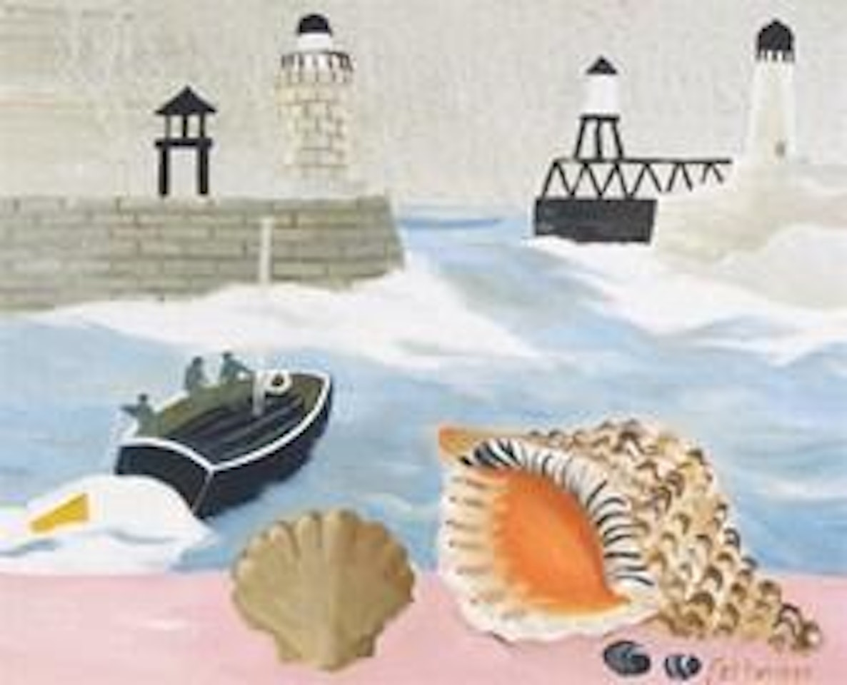 Whitby harbour by Mary Fedden