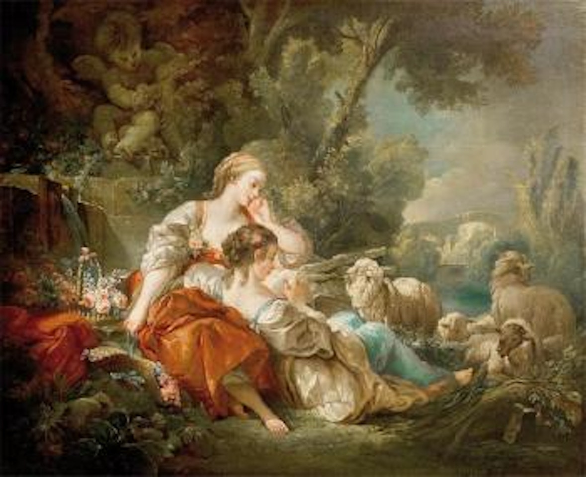 L'ecole de l'amitie by Francois Boucher by French School