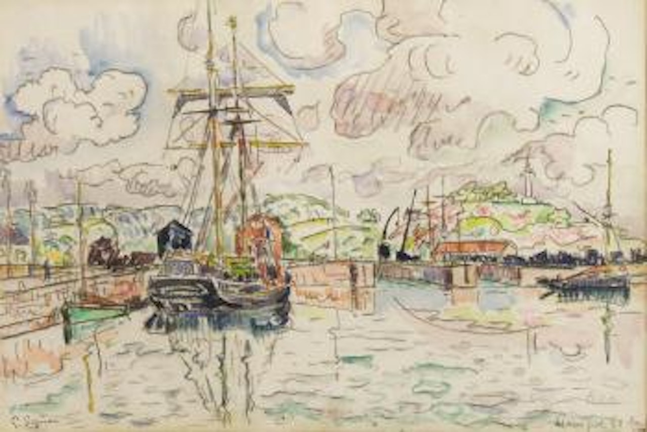 Paimpol, 28 aout by Paul Signac