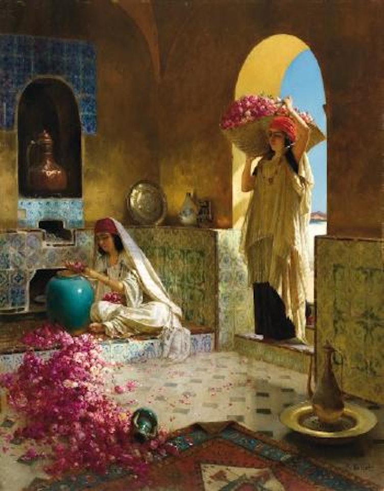 La Cueillette des roses by Rudolf Ernst