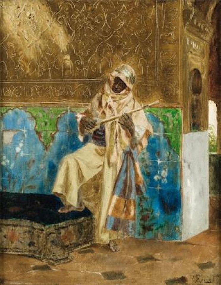 Musicien au Palais by Rudolf Ernst