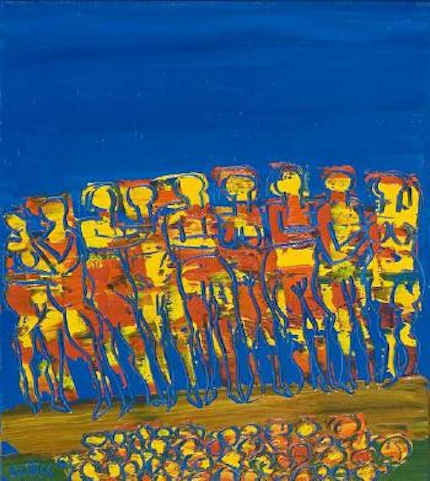 People and fruit by Walter Battiss