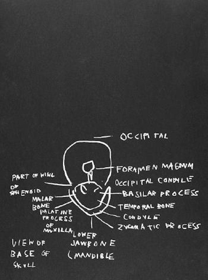 View of Base of Skull by Jean-Michel Basquiat