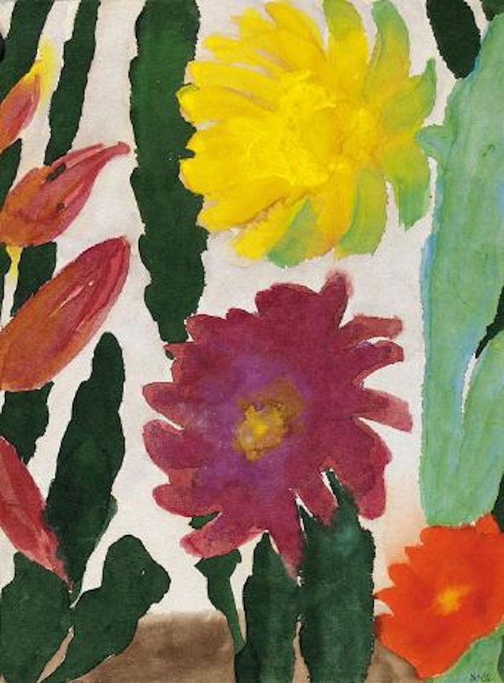 Bluehende Kakteen by Emil Nolde