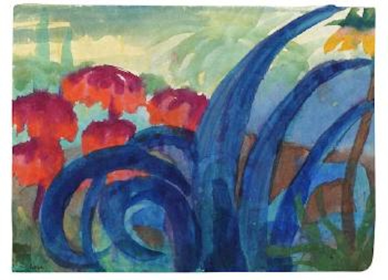 Agaven und Kaiserkronen by Emil Nolde