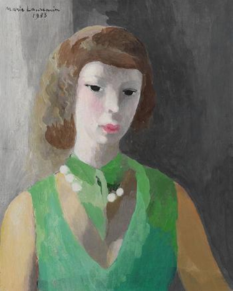 Femme a la robe verte by Marie Laurencin