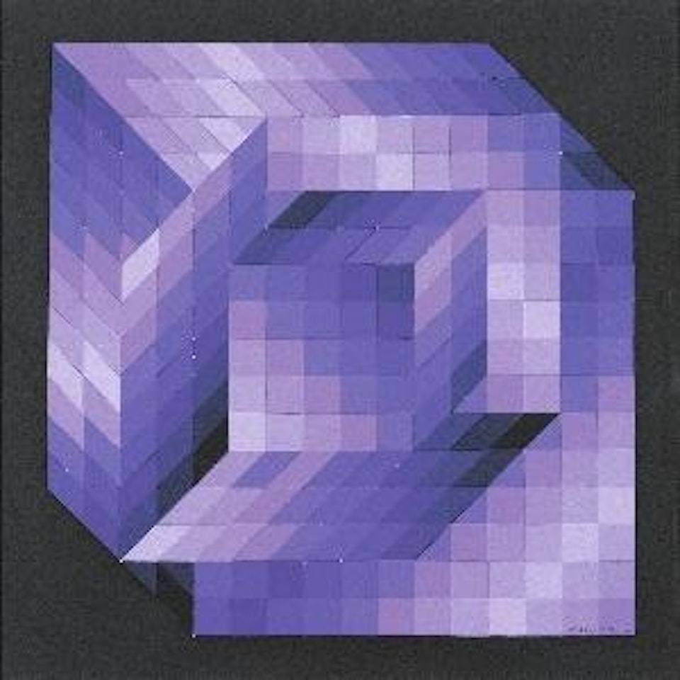 017 AXO-LILA by Victor Vasarely