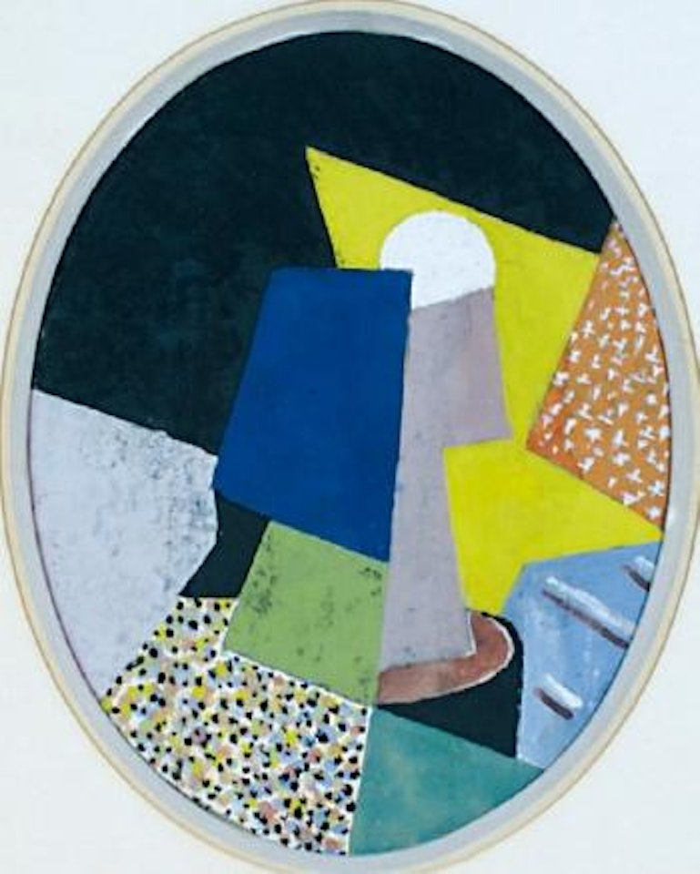 Composition cubiste ovale by Auguste Herbin