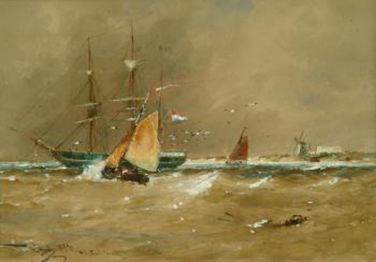 On the Dutch Coast by Thomas Bush Hardy