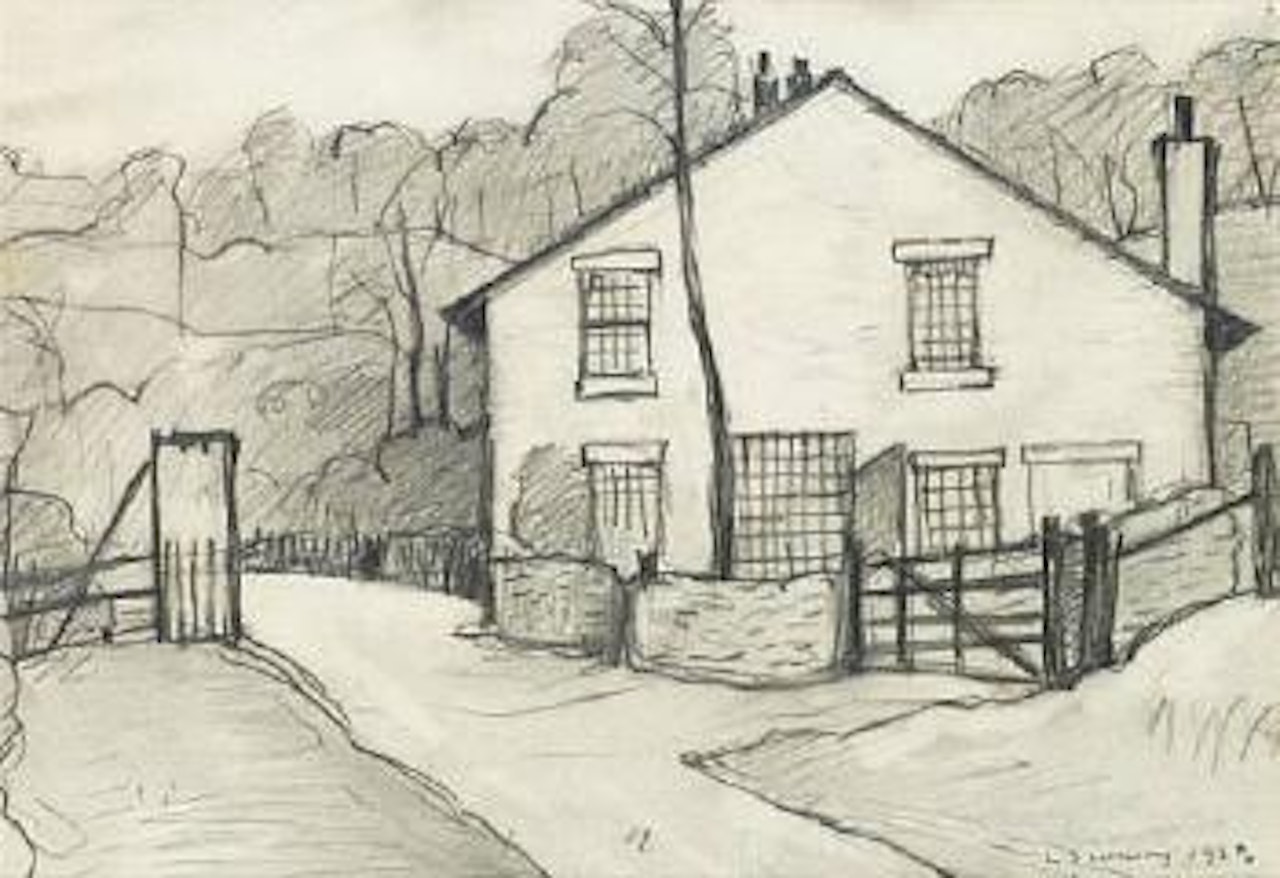 Beech cottage, Romiley by Laurence Stephen Lowry